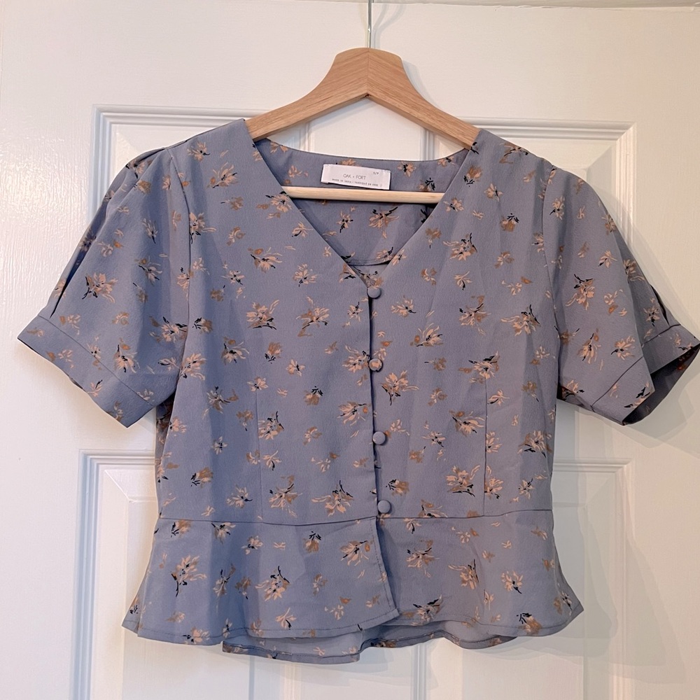Oak + Fort Floral Blouse